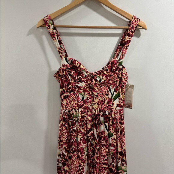 NWT Agua Bendita Dunna Blare Dress Floral Maxi Size Small - Picture 2 of 8